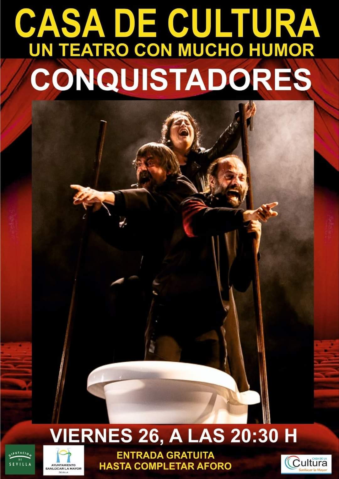 OBRA DE TEATRO CONQUISTADORES ENERO DE 2024