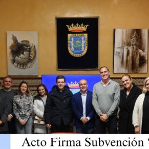 Acto de firma subvención Cáritas 25.000 euros (1)