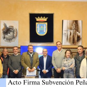 Acto de firma subvención Cáritas 25.000 euros
